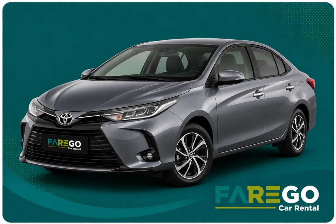 Toyota Vios sedan available for KLIA car rental with FAREGO