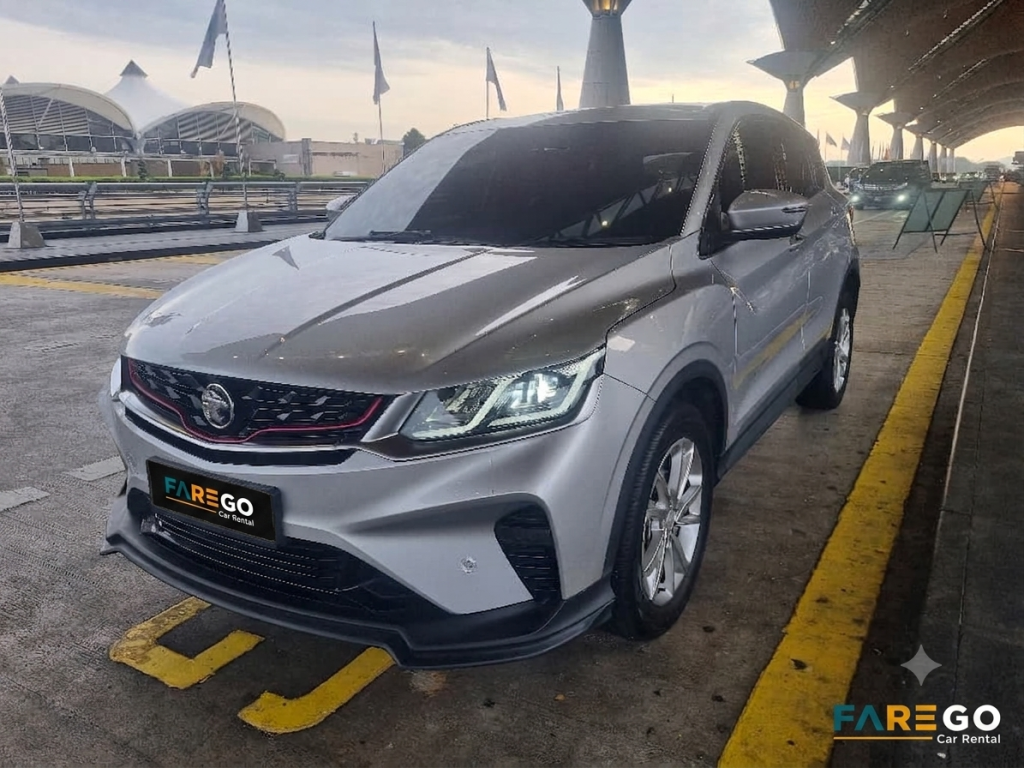 FAREGO car rental vehicle at KLIA airport pickup area